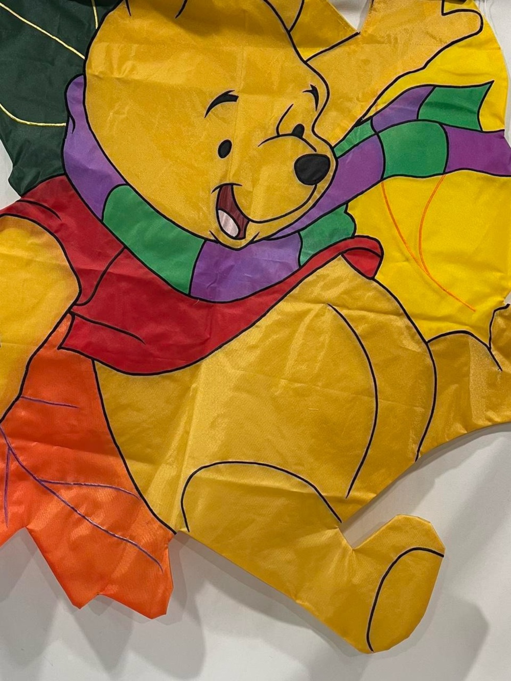 1997 Winnie the Pooh Bluster Day Windsculps Yard Flag